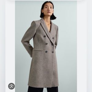 Zara Manteco Wool Coat Womens XL